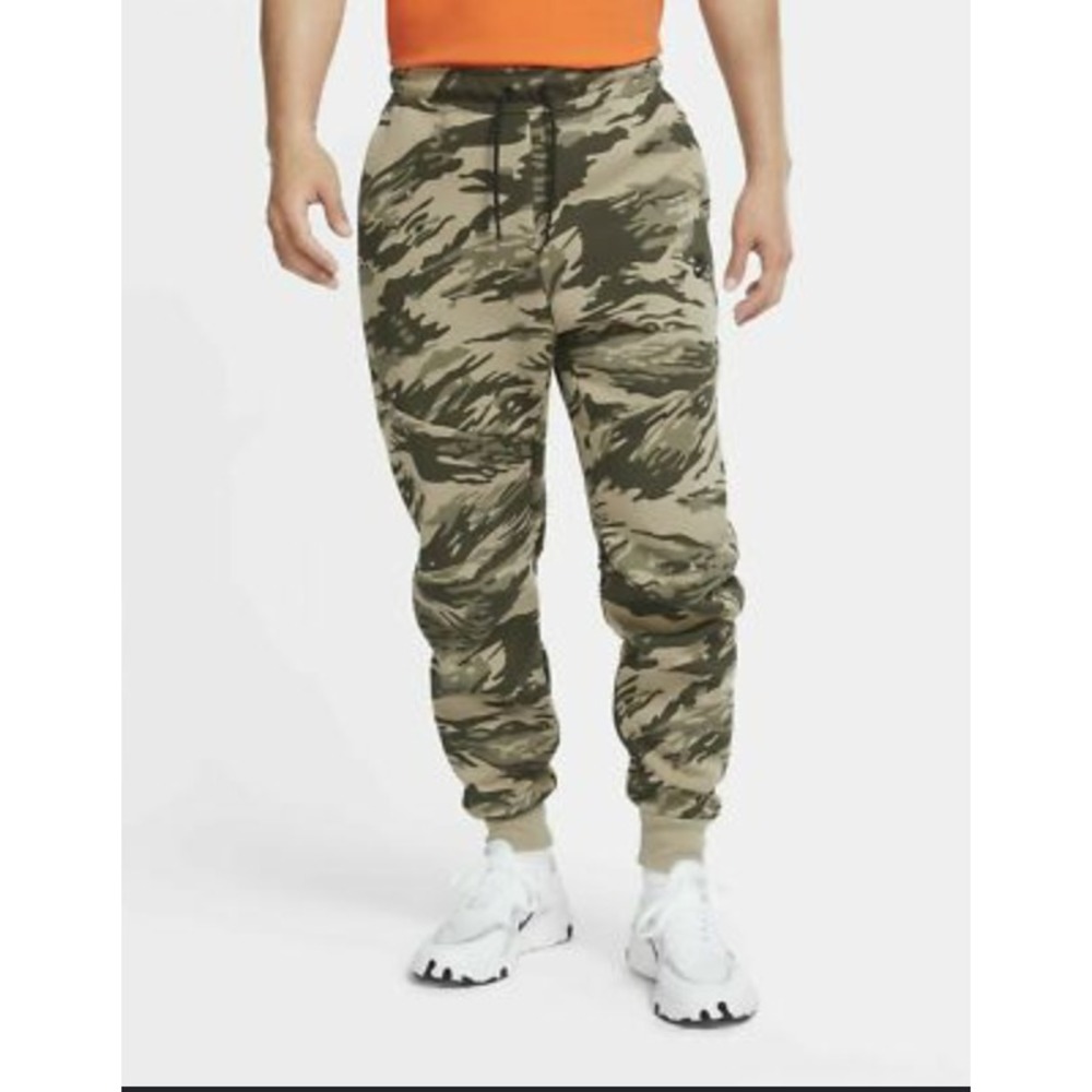 Nike Sportswear Tech Fleece Printed Camo Mystic Stone Men Medium Running Gym